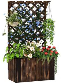 Outdoor Privacy Screen - Charred - View 4