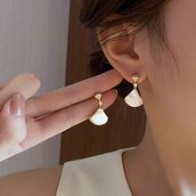 3/5pcs Copper Inlaid Micro-Zirconia Shell Scallop Shaped Fashion Charm Pendant, For Handmade DIY Jewelry Making Necklace Bracelet Earrings Bag Chain Keychain Key Chain - Multicolor - View 5