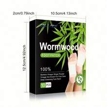 10pcs Mugwort & Bamboo Charcoal Foot Patches, Effectively Remove Body Dampness, Aid Sleep. Made Of Soft Mesh Fabric, Portable Packaging, Suitable For Various Foot Cleaning Pads, Helps Improve Sleep Quality - A - View 4