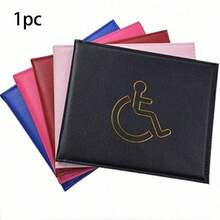 1pc PU Disabled Parking Permit Holder, 2-Sided Clear Document Protector, Fits UK European Disabled Permits, Car Dashboard Permit Display, Travel Passport Holder Card Bag, Holiday Essential Halloween Christmas, Storage Pouch Driving Travel Essential - Multicolor - View 10