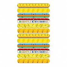 12pcs Papa Ring Bracelet Cartoon Papa Ring Poke Ball Party Gift Poke Ball Party Gift Fun Elastic Structure, Snap Wrap Wrist, Popular Birthday Party Gift - Multicolor - View 2