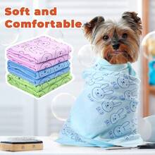 2pcs/1pc Microfiber Puppy Towel, For Drying Small Dogs And Cats, Multi-Color, Quick-Dry Absorbent Pet Towel, 20 X 40 Inches, Suitable For Grooming, Bathing, And Whelping - Multicolor - View 3