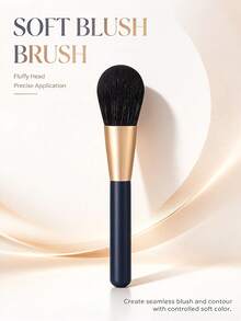 Professional Blush Brush,Makeup Brush For Blush,Bronzer&Loose Powder,Flawless Powder Application For Daily Makeup - Navy Blue - View 10