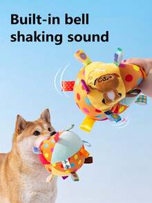 1 Built-In Sound-Making Bell Pet Self-Amusement, Wear-Resistant, Bite-Resistant Interactive Companion Toy Ball Suitable For Large, Medium, And Small Dogs, New And Old Styles, Patterns Shipped Randomly - Multicolor - View 4