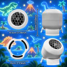 Dinosaur Themed Dynamic Projection Lamp, Dinosaur Forest Elements, USB Plug In, 360° Rotation For Dreamy Light Effects, Soft Light, Applicable To Bedroom, Living Room, Birthday Parties, An Excellent Gift - Dinosaur Dynamic Projection Light - View 5