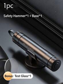 Emergency Safety Hammer Car Window Breaker With Seat Belt Cutter, Portable Car And Home Escape Tool - A - View 10