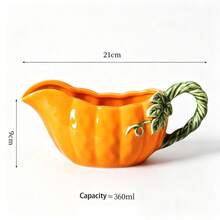 1 set peralatan makan keramik berbentuk yang lucu, mangkuk saji dan wadah saus untuk Halloween dan Thanksgiving, peralatan makan porselen tahan oven, hadiah dekorasi dapur. - Peralatan makan motif  dalam berbagai warna. - View 10
