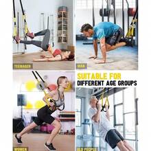 New Fitness Suspension Training Strap, Adjustable Yoga Strap, Wall-Mounted Exercise Yoga Strap - A - View 9