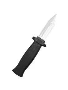 1pc Magic Prop Model, Fun Model, Clown Magic Plastic Retractable Knife, Clown Prank Prop Knife, Horror Magic Fake Smile - Black - View 10