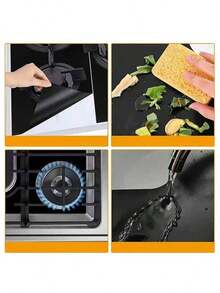 3pcs Gas Stove Heat Insulation Mat, Can Be Cut At Will, Oil-Proof And Stain-Proof, Clean Gas Stove Protective Mat, Kitchen Utensils - View 8
