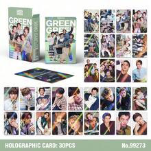 (30Pcs/Set) Laser Card COR TIS Total Chain New Album GREENGREEN KPOP Merchandise LOMO Photocard, Photo Cards, Arirang, BTS21 Accessories, Bangtan, Photo Card, Photocard - A - View 11