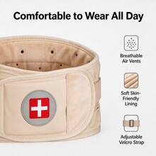 1pc Inflatable Waist Support Belt, Adjustable Inflatable Waist Brace, Waist Decompression Support Belt, Comfortable Daily Waist Support For Home, Suitable As A Gift For Parents - View 3
