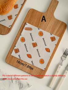 Haus Hana 40/50pcs 5 Styles Of Cute Cartoon Pattern Baking Paper, Baking Paper, Oil-Resistant Food Wrapping Paper, Wax Paper, Baking Tools, Kitchen Gadgets, Kitchen Accessories, Pattern Arrangement May Be Slightly Different In Different Batches - Multicolor - View 10