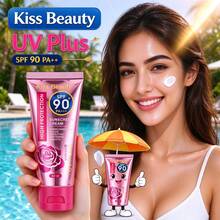 SPF 90 防曬乳 6 入組，高防護美白臉部與身體防曬乳液，清爽不油膩 UV 防護，旅行裝 6 X 60ml - 6pcs - 查看 6