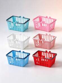 1PC/Mini Metal Shopping Cart Supermarket Trolley, Role Play Toy Dollhouse Decoration Random Color Birthday Gift Holiday Gift Perfect Gift Gift Toy - Multicolor - View 9