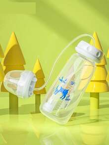 1pc Infant Hands-Free Standard Neck 240ml PP Baby Bottle Water Bottle Gravity Ball Straight Bottle Anti-Colic - 240ml - View 8