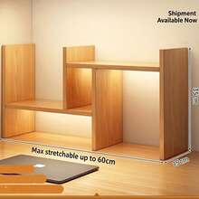 Minimalist Dorm Desk Organizer Simple Bookshelf Desk Storage Rack Multi-Layer Display Shelf For Students - Multicolor - View 3
