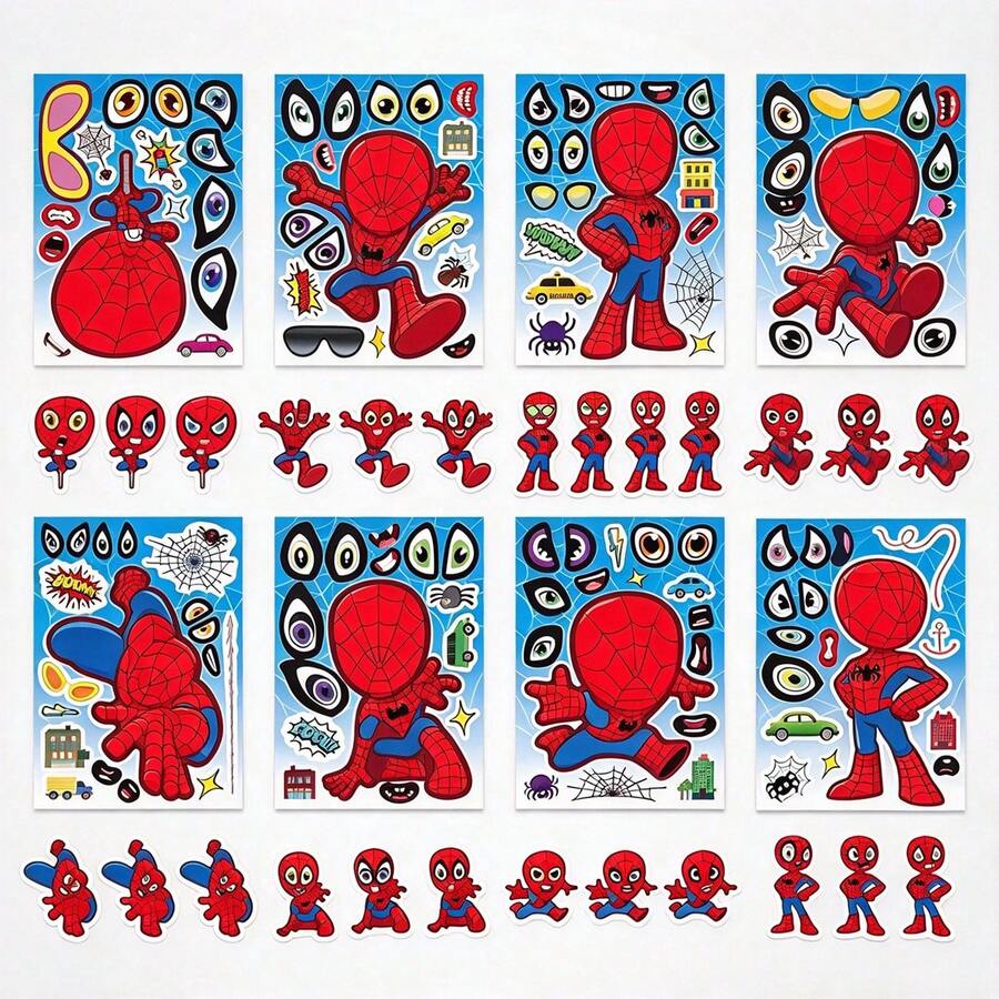 1 set/8 buah Stiker Kolase DIY Kostum Kartun Superhero, Pencetakan Warna Definisi Tinggi, Pola Halus dan Cerah, Cocok untuk Scrapbooking, Kerajinan Tangan, Penghilang Stres Santai, Kolase Kreatif, Interaksi Pesta Tema, Berbagai Gambar Pahlawan dengan Gaya Berbeda, Ekspresikan Kreativitas Secara Bebas, Ciptakan Gambar Karakter Eksklusif, Stiker Dekorasi Kerajinan Tangan yang Menyenangkan - MultiWarna - View 1