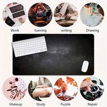 Starry Night Galaxy Gaming Mouse Pad Large Desk Mat, Non-Slip Rubber Base With Stitched Edge, XL Extended Computer Keyboard Desk Pad 35.4x15.7 Inch, Table Mat For Home Office & Gamers, Ideal Gift For Men Women - View 9