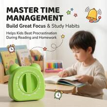 Children's Cartoon Tape Measure Alarm Clock 2-In-1 Educational Toy, Portable Multi-Function Soft Ruler Timer Teaching Aid, Parent-Child Interactive Fun Educational Early Learning Game, Suitable For Boys And Girls 3 Years Old And Above Birthday Gift, Christmas Gift - Multicolor - View 6
