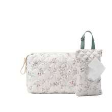 2Pcs Diaper Bag Diaper Clutch For Mom, Quilted Changing Bag Nappy Bag Travel Storage Bag For Baby Essential, Floral Baby Wipe Pouch For NewBorn Babies - Multicolor - View 18