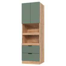 Kitchen Cabinets 200cm High, Storage Cabinets, Doors, Drawers, Microwave Shelves, Tall Cabinets With Anti-Tip Protection, Sideboards, Freestanding Multifunctional Cabinets For Dining Room, Living Room - Green - View 7
