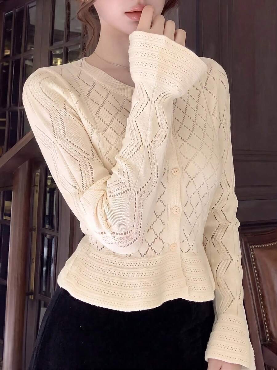 Autumn/Winter Elegant Casual Apricot Korean Style Luxury Women's ...