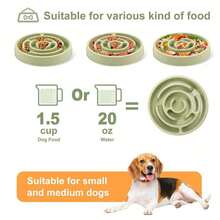 1pc Slow Feeder Pet Bowl, Made Of PP Material Anti-Choking Dog Bowl With Anti-Slip Function, Suitable For Dogs - 500ml - View 1