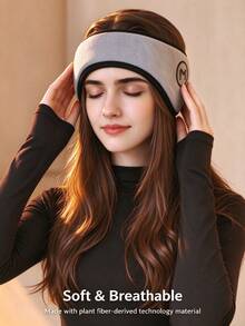 Soundproof Sleep Ear Muffs With Earplugs, Adjustable Hook And Loop Eye Mask, Multi-Functional Eye Mask Ear Covers, Comfortable Noise Reduction Without Ear Pressure, Adjustable Sports Headband, Warm And Cold-Proof Ear Muffs, Suitable For Deep Sleep, Napping, Nighttime, Travel, Office, School - Multicolor - View 4