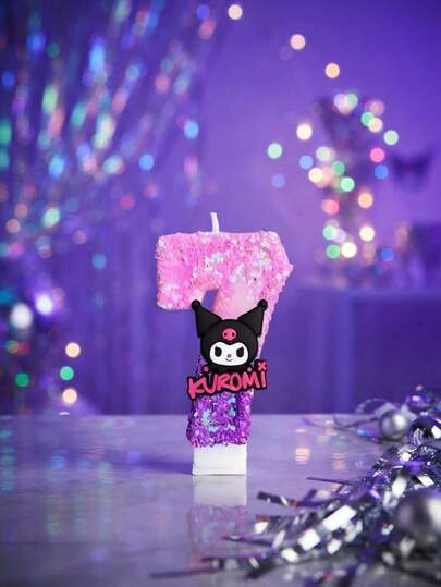 SANRIO Kuromugi Purple Letter & Number Candles, Autumn Decor, Souvenirs, Camping Supplies, Kitchenware, Party Supplies, Kitchen Accessories, Home Decor & Accessories, Party Candle Decoration & Arrangement Supplies