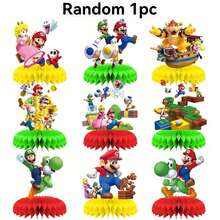 1pc/9pcs Cartoon Anime Honeycomb Desktop Decoration, Printed With Classic Cartoon Anime Character Patterns Style Decor (Balloons Not Included). Exquisite Table Centerpiece Is An Ideal Choice For Fan Gatherings, Theme Parties, Suitable For Photography Props And Fan Collectibles. Elegant Gift For Fans And Anime Enthusiasts - View 7
