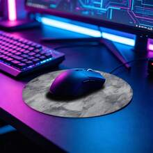Alas Mouse Gaming Tekstur Abstrak Abu-abu, Alas Meja Besar, Alas Karet Anti Selip dengan Tepi Jahit, Alas Meja Keyboard Komputer XL 35,4x15,7 Inci, Alas Meja untuk Kantor Rumah & Gamer, Hadiah Ideal untuk Pria dan Wanita **** - View 6