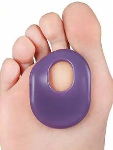 6pcs Silicone Foot Protection Pads, Comfortable, Soft, High Elasticity, Durable, Anti-Friction, Suitable For High Heels, Soft Forefoot Pads And Heel Pads - Purple - View 6