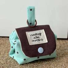 1pc Retro Korean Polka Dot Mini Pouch, Compact Coin Purse & Key Organizer With Snap Flap, Portable Small Storage Bag For Cosmetics & Daily Essentials, Birthday Present, Holiday Gift - Multicolor - View 2