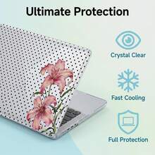 1pc Transparent Crystal Shockproof Protective Case, Compatible With MacBook, Fully Transparent Hard PC Shell With Ventilation Holes, Snug Fit For Laptop Shell, Suitable For 13 Neo/13.3 Air/13.3 Pro/13.6Air/14.2 Pro/15Air/16.2Pro - View 3
