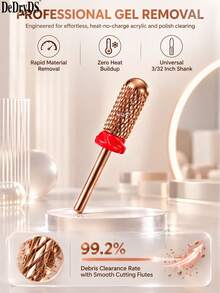 DeDryDS 1pc Stainless Steel Ball Nail Drill Bit Set, Suitable For Electric Nail File, Professional Nail And Foot Care, Acrylic Gel Nail Removal Sanding Bit, Nail Tools, Suitable For Home And Salon Use - Multicolor - View 3