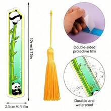 6pcs Cute Panda Animal Tassel Bookmarks, Reading Page Markers - Multicolor - View 4