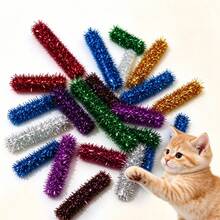 5/8/10/18/28/36/45/50pcs Random Color Cute Cat Spiral Toys, Colorful Macaron Spiral Springs, Plush Spring Interactive Indoor Toy Set, Suitable For Cats Hunting, Pouncing, Biting, Bringing Endless Fun And Exercise - Multicolor - View 9
