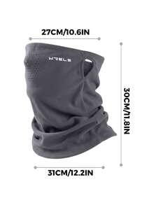 1PC WRELS Winter Neck Warmer, Warm, Windproof, Polar Fleece, Neck Gaiter, For Outdoor Sports, Cold-Resistant, Thermal, Cycling, Snowboarding, Face Covering, Neck Gaiter - Multicolor - View 2