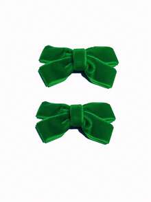 2pcs Flocked Bow BB Hair Clips, Cute Pet Accessories For Long/Short Hair Cats & Dogs - Multicolor - View 15
