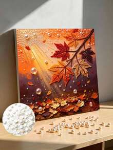 Handmade Pearl Painting Set, Christmas Snowman Pattern Design, Full Set Of Hand Tools, Latest Photo Frames, Christmas Gifts. - A - View 1