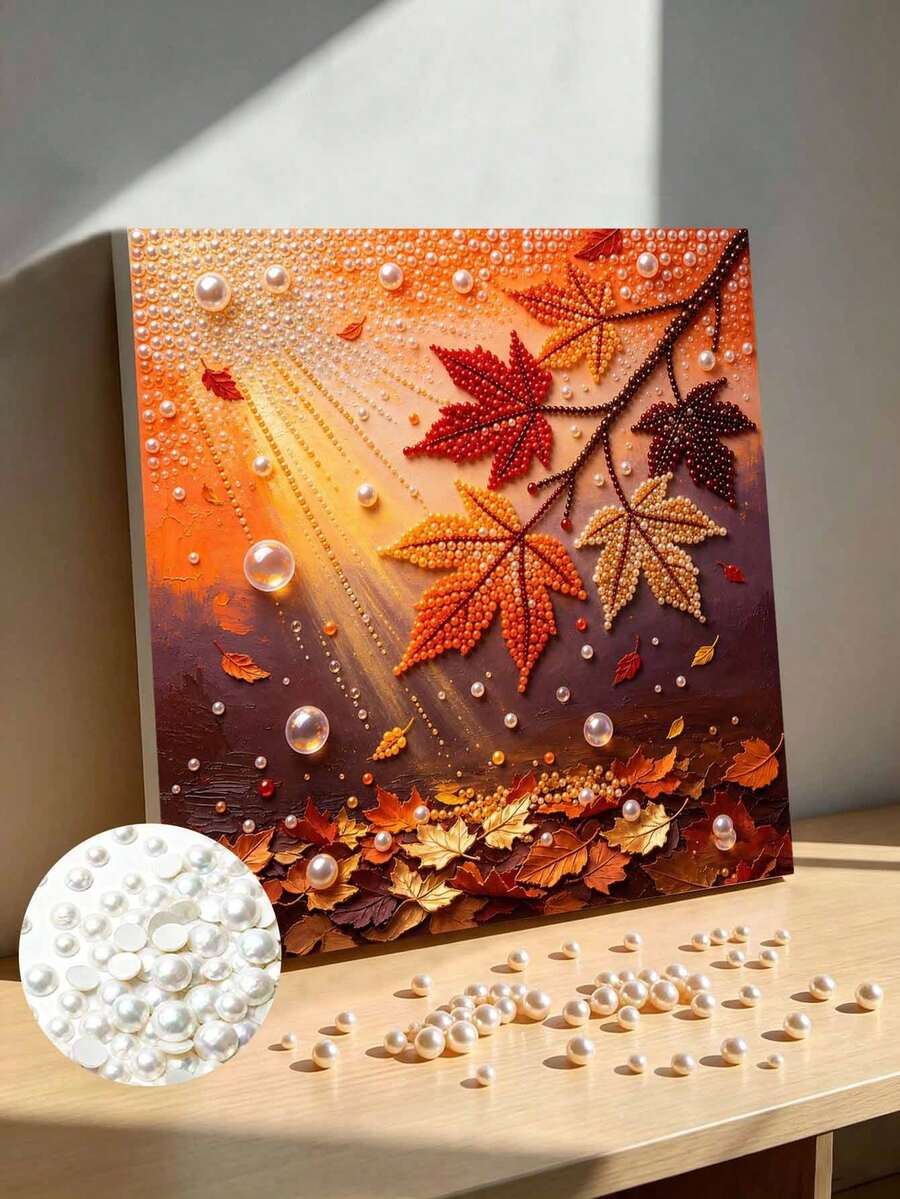 Handmade Pearl Painting Set, Christmas Snowman Pattern Design, Full Set Of Hand Tools, Latest Photo Frames, Christmas Gifts. - A - View 1
