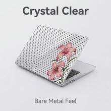 1pc Transparent Crystal Shockproof Protective Case, Compatible With MacBook, Fully Transparent Hard PC Shell With Ventilation Holes, Snug Fit For Laptop Shell, Suitable For 13 Neo/13.3 Air/13.3 Pro/13.6Air/14.2 Pro/15Air/16.2Pro - View 1