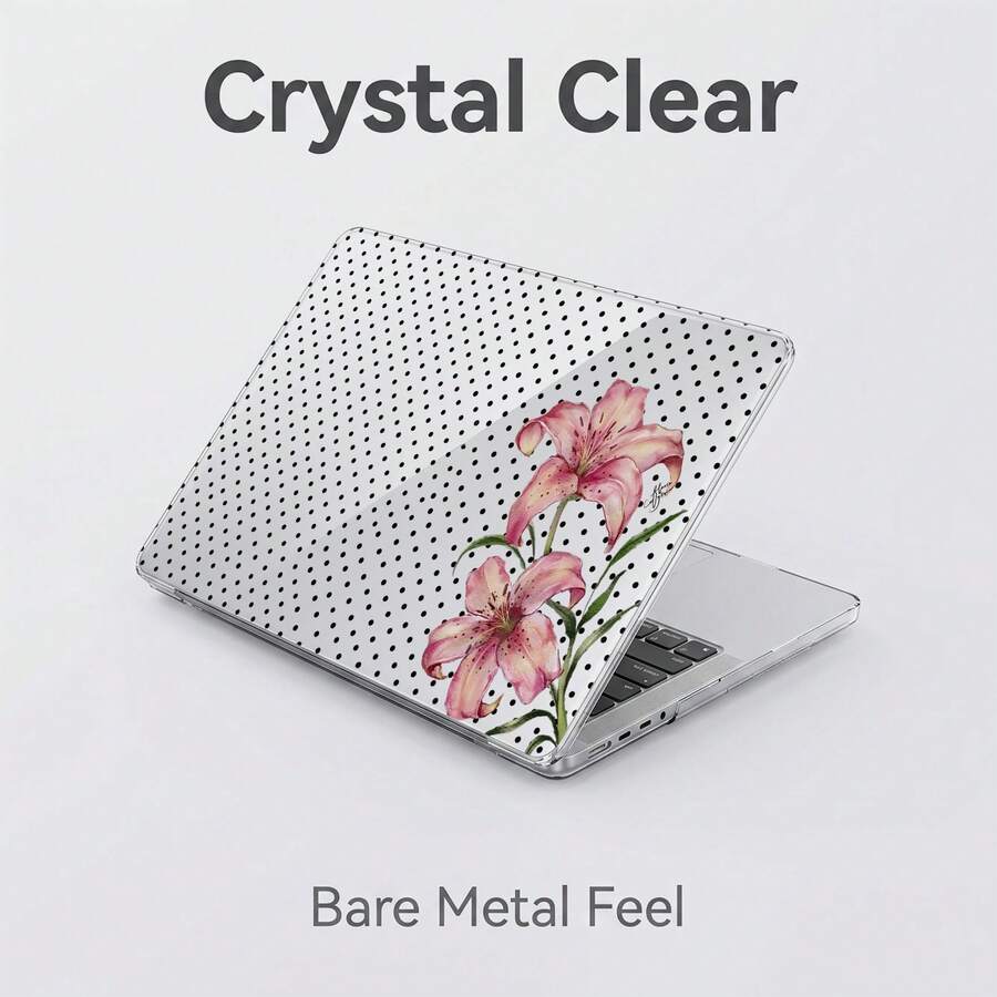1pc Transparent Crystal Shockproof Protective Case, Compatible With MacBook, Fully Transparent Hard PC Shell With Ventilation Holes, Snug Fit For Laptop Shell, Suitable For 13 Neo/13.3 Air/13.3 Pro/13.6Air/14.2 Pro/15Air/16.2Pro - View 1