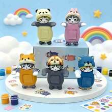 mofusand 1pc Get The Cat Blind Box And Unlock A Different Unboxing Experience. Soft And Durable In Form, It Can Be Used As A Desktop Decoration Ornament. Suitable For Gifting To Like-Minded People (Stochastic Style) - Multicolor - View 4