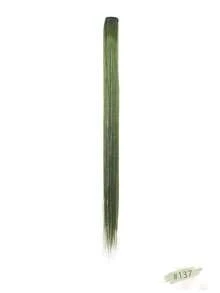 24-Inch Clip-On Hair Extensions, Shimmering Highlights, Versatile Hair Accessory, Suitable For Women's Party And Everyday Hairstyles. - Multicolor - View 9