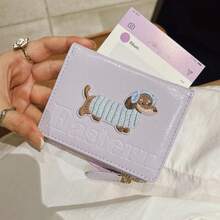 Multifunctional Dog Pattern Children's Tri-Fold Wallet, Travel Document Card Holder, Lightweight And Portable, Suitable For Travel, Airplane Trips, Vacation Travel, Perfect For Kids' Halloween/New Year Gifts, Halloween Special Offer - Multicolor - View 9