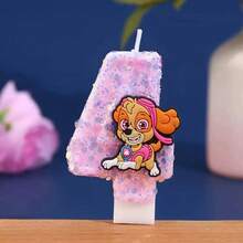 Paw Patrol Wangwang Team Digital Candles, Suitable For Birthday Parties, Valentine's Day Celebration Parties, Christmas Commemoration Parties, And Family Gathering Party Celebration Candles (0-9) - 1PC - View 6