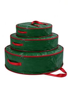 Red Christmas Decoration Wardrobe Storage Bag, Large Capacity Foldable Storage Box, Christmas Decoration Portable Tote Bag, Holiday Party Supplies Home Wardrobe Storage Organizer, Travel Essentials, Room Decor - View 6