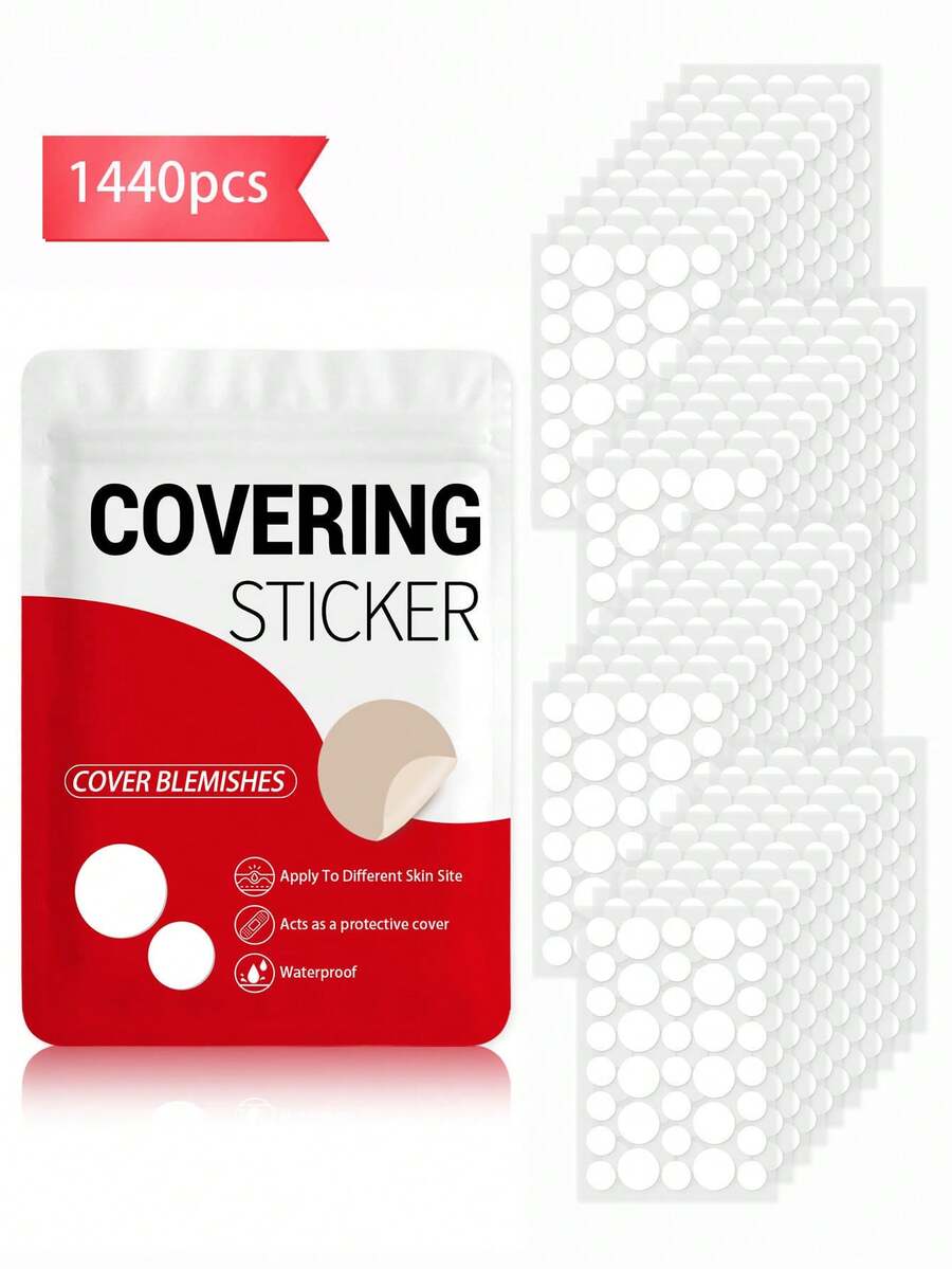 36~1080pcs Facial Scar Concealment Patches, Dot Stickers, Skin ...